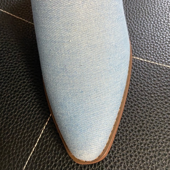 Dream Pairs Sz 5 Light Blue Denim High Boots - Picture 8 of 10